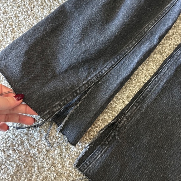 Zara black split hem jeans - Picture 3 of 4
